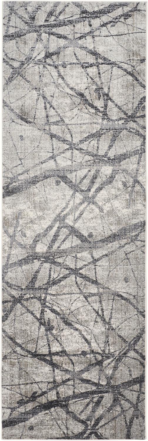 Feizy Rugs Kano Modern Abstract Area Rug - Stain And Fade Resistant, Versatile Design For Any Home Décor Taupe,Gray,Ivory Polypropylene,Polyester 8643877fchlgryi7a