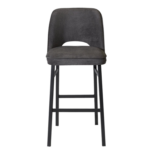 English Elm Steve Silver - Sarah Mid-Century Barstool Brown - Commercial-Grade Wood & Steel, 275 lb Capacity, No Assembly Required B081P157800