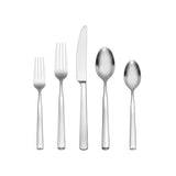 Oneida Ryder Satin 20-Piece Flatware Set, Stainless Steel, Dishwasher Safe