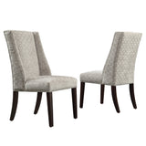 Homelegance By Top-Line Rowan Wingback Dining Chairs (Set of 2) Espresso Rubberwood