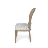 Park Hill French Blue Bouquet Cane Back Dining Chair EFS90589