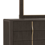 West End Loft Dresser Mirror Brown with Tuxedo Finish P361110 Pulaski Furniture