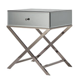 Malik X-Base Mirrored Accent Campaign Table