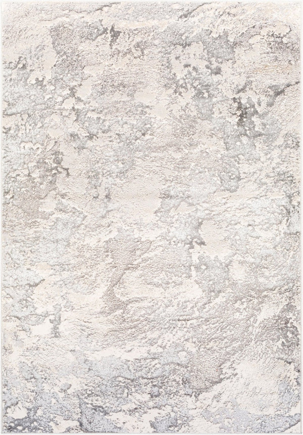 Livabliss Impulse Machine Woven Polypropylene Rug High Low Pile Geometric Accent for Living Rooms Charcoal, Gray 5'3" x 7'3" IPS2301-5373