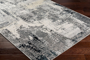 Livabliss Impulse Geometric Polypropylene Area Rug Turkish Woven Modern Living Room Accent Black, Charcoal 4'3" x 5'11" IPS2305-43511