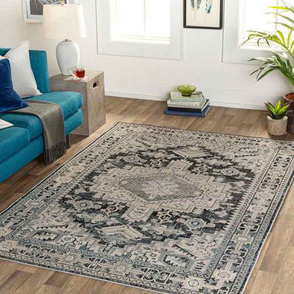 Livabliss Impulse Turkish Crafted Traditional Area Rug with High Low Pile for Entryways and Baths IPS2308-23
