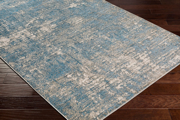 Livabliss Impulse Geometric Neutral Machine Woven Area Rug Soft Blended Pile for Entryway or Living Room Deep Teal, Taup 2' x 2'11" IPS2313-23