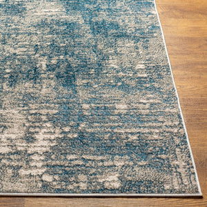 Livabliss Impulse Geometric Neutral Machine Woven Area Rug Soft Blended Pile for Entryway or Living Room Deep Teal, Taup 2' x 2'11" IPS2313-23