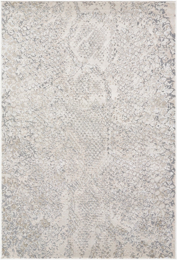 Livabliss Impulse Geometric Mid-century Modern Machine Woven Polypropylene Accent Rug for Entryways Ivory, Light Sl 2' x 2'11" IPS2320-23