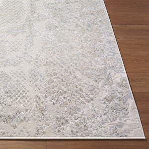 Livabliss Impulse Geometric Mid-century Modern Machine Woven Polypropylene Accent Rug for Entryways Ivory, Light Sl 2' x 2'11" IPS2320-23