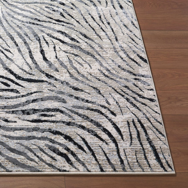 Livabliss Impulse Machine Woven Geometric Accent Rug Mid-century Modern Style for Entryways Cream, Light Sl 2' x 2'11" IPS2321-23