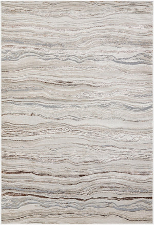 Livabliss Impulse Geometric Mid-century Modern Machine Woven Polypropylene Accent Rug for Entryways Ivory, Cream 7'10" x 10' IPS2322-71010