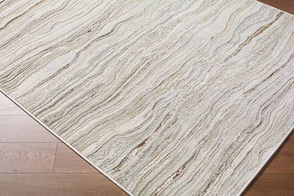 Livabliss Impulse Geometric Mid-century Modern Machine Woven Polypropylene Accent Rug for Entryways Ivory, Cream 7'10" x 10' IPS2322-71010