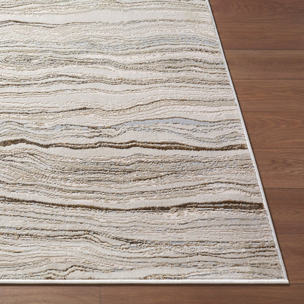 Livabliss Impulse Geometric Mid-century Modern Machine Woven Polypropylene Accent Rug for Entryways Ivory, Cream 7'10" x 10' IPS2322-71010