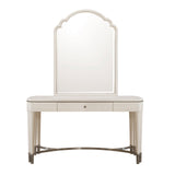 Grace Vanity with Storage Drawer White with Opulent Opal Finish P377134 Pulaski Furniture