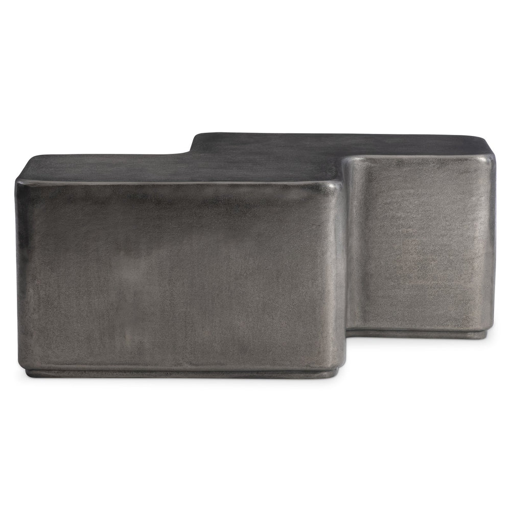 Bernhardt Bernhardt Juri Cocktail Table In Graphite Cast Aluminum — Sculptural Modular Centerpiece, Outdoor-Ready 347407