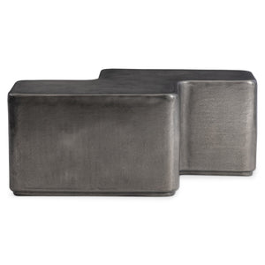 Bernhardt Bernhardt Juri Cocktail Table In Graphite Cast Aluminum — Sculptural Modular Centerpiece, Outdoor-Ready 347407