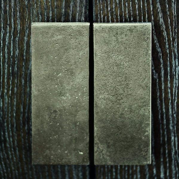 Bernhardt Bernhardt Cerused Charcoal Linea Buffet With Wire-Brushed Oak Grain, Adjustable Shelves, Anti-Tip Kit 384132B