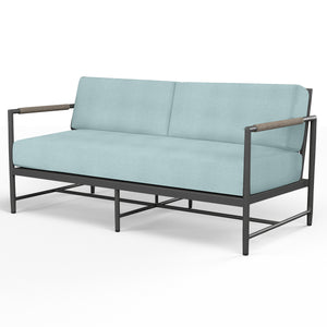 Pietra Loveseat in Dupione Celeste, No Welt SW4601-22-8067 Sunset West