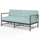 Pietra Loveseat in Dupione Celeste, No Welt SW4601-22-8067 Sunset West