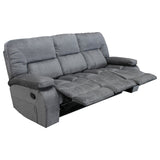 Parker House Chapman - Polo Manual Glider Reclining Sofa And Two Recliners Grey 94% Polyester,6% Nylon (W) Mcha-311-pol