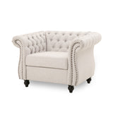 Christopher Knight Home® - Noble House - Westminster Chesterfield Fabric Club Chair