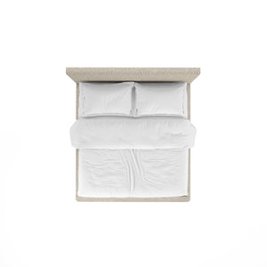 A.R.T. Furniture Portico Contemporary Bed With Curved Headboard And Sienna Wood Accents For Modern Bedrooms Brown Parawood Solids,Foam,Fabric 323126-3335