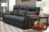 Parker House Mason - Charcoal Power Reclining Sofa Loveseat And Recliner Grey 100% Polyester (W) Mma-321ph-cha