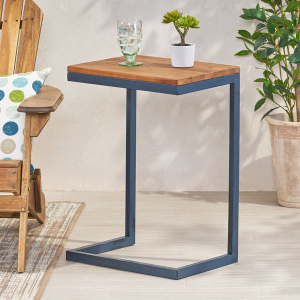 English Elm Christopher Knight Home® - Accent Table - Rustic Firwood Antique Design With Iron Frame For Versatile Home Décor Solutions 58970.00L