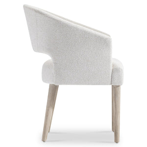 Bernhardt Bernhardt Lucerne Barrel Accent Chair Upholstered with Wire-brushed Oak Legs 393544