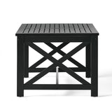 Christopher Knight Home® - Noble House - Nester Indoor Farmhouse Black Finished Acacia Wood Coffee Table