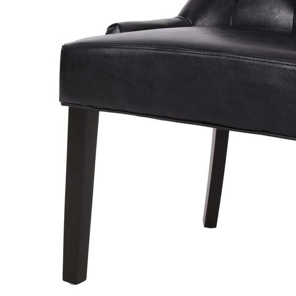 English Elm Cheney Tufted Upholstered Dining Chair Set with Solid Wood Legs for Modern Rooms 54181.00PUMDNT