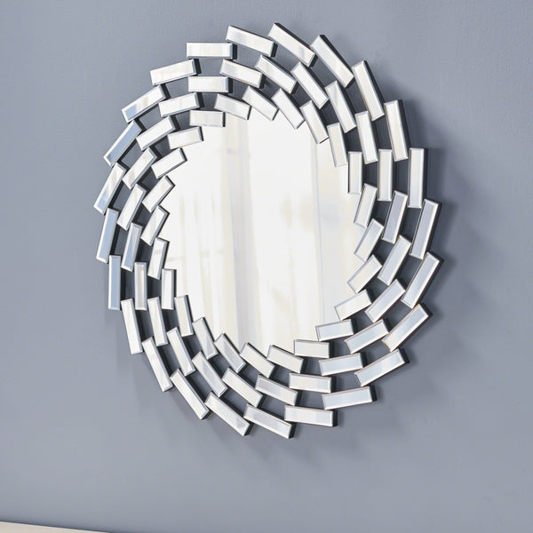 English Elm Christopher Knight Home® - MIRROR Clear MDF Framed Decorative Wall Mirror 37x36.5in Sleek Modern Design for Home & Bathroom 62613.00