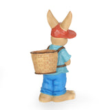 Christopher Knight Home® - Noble House - Twete Outdoor Decorative Rabbit Planter, Blue and Brown