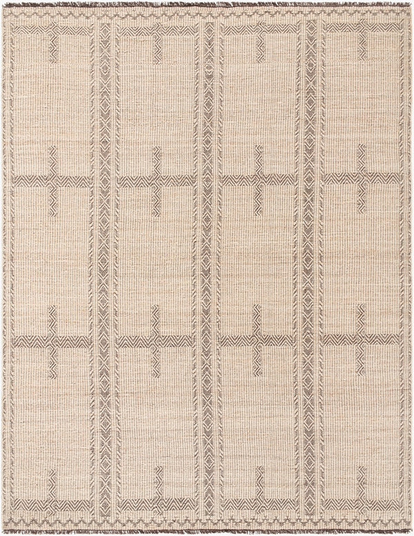 Surya Irfan 10' X 14' Handwoven Rug - Bohemian Charm, Durable Cotton & Wool Blend, Low Maintenance Design Beige Wool,Cotton Irf2300-810