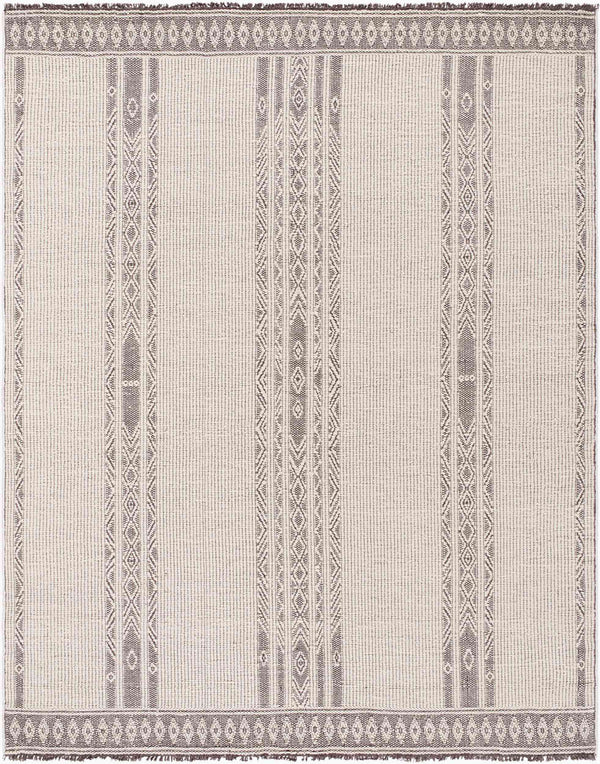 Surya Irfan 10' X 14' Handwoven Rug - Bohemian Charm, Durable Cotton & Wool Blend, Low Maintenance Design Ivory Wool,Cotton Irf2301-1014