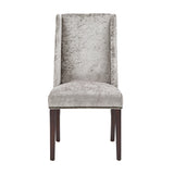 Homelegance By Top-Line Rowan Wingback Dining Chairs (Set of 2) Grey Rubberwood