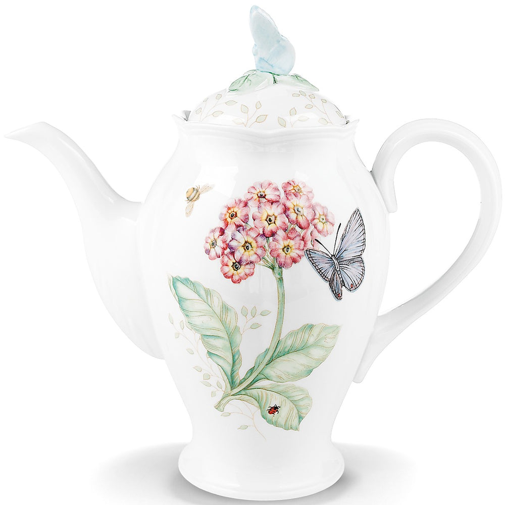 Lenox Butterfly Meadow Coffeepot Multi, WHITE PORCELAIN 6083943