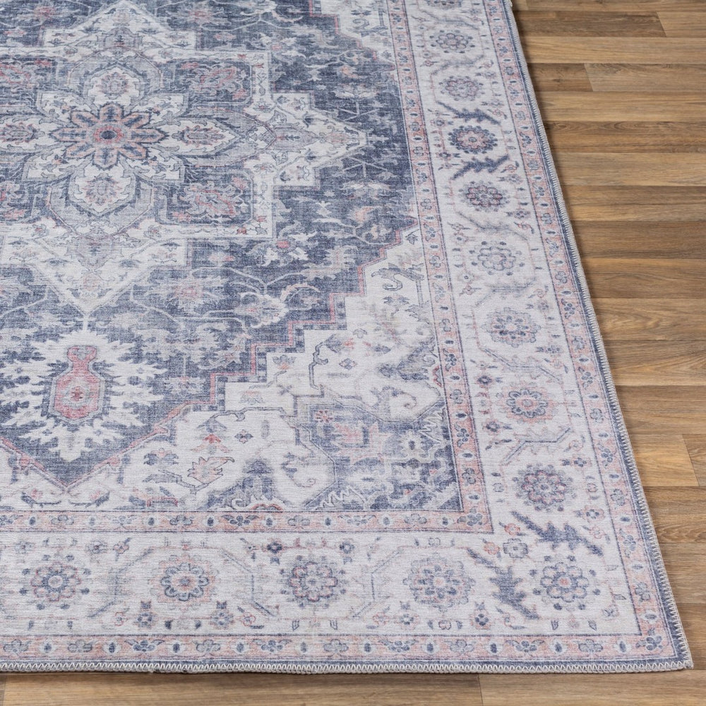 Livabliss Iris Flatweave Polyester Area Rug Medallion Pattern for Entryways and High Traffic Zones IRS2302-2339