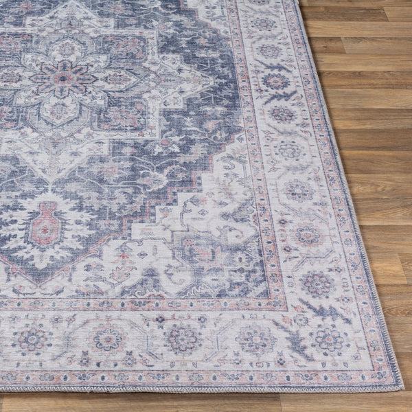Livabliss Iris Flatweave Polyester Area Rug Medallion Pattern for Entryways and High Traffic Zones IRS2302-2339