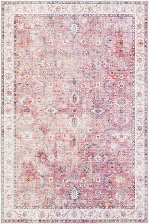Livabliss Iris Machine Woven Flatweave Accent Rug Traditional Pattern for Entryway or Bedroom Burgundy, Mauve 2'2" x 3'9" IRS2305-2339