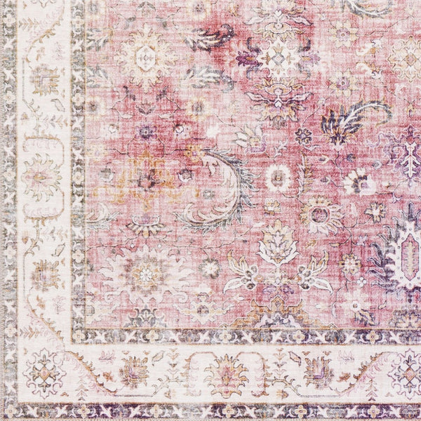 Livabliss Iris Machine Woven Flatweave Accent Rug Traditional Pattern for Entryway or Bedroom Burgundy, Mauve 2'2" x 3'9" IRS2305-2339