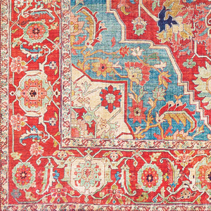 Livabliss Iris Flatweave Polyester Runner Rug Traditional Pattern for Hallway and Entryway IRS2309-2676
