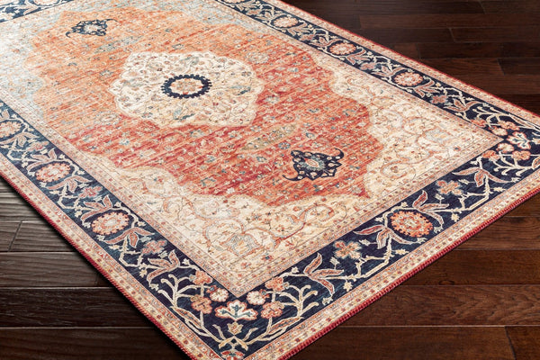 Livabliss Iris Flatweave Polyester Area Rug Traditional Pattern for Entryway and High Traffic Spots IRS2315-2339