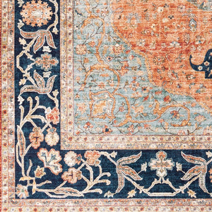 Livabliss Iris Flatweave Polyester Area Rug Traditional Pattern for Entryway and High Traffic Spots IRS2315-2339