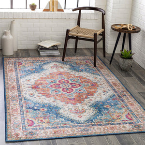 Livabliss Iris Machine Woven Polyester Rug Traditional Pattern for Entryways and High Traffic Floors IRS2319-2339