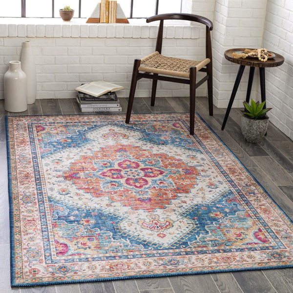 Livabliss Iris Machine Woven Polyester Rug Traditional Pattern for Entryways and High Traffic Floors IRS2319-2339