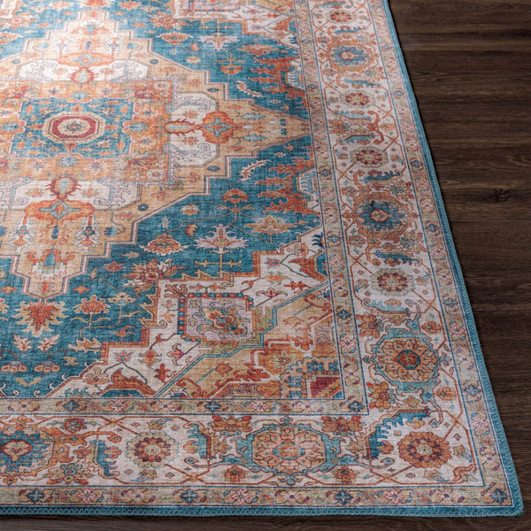 Livabliss Iris Traditional Flatweave Polyester Accent Rug for Entryway Bath or Bedside Dark Blue, Dark 2'7" x 7'7" IRS2326-2676