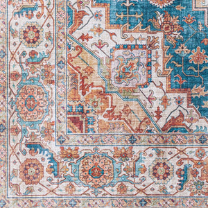 Livabliss Iris Traditional Flatweave Polyester Accent Rug for Entryway Bath or Bedside Dark Blue, Dark 2'7" x 7'7" IRS2326-2676