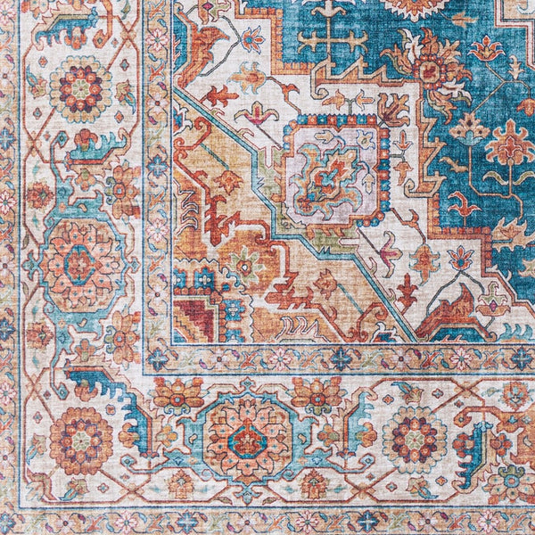 Livabliss Iris Traditional Flatweave Polyester Accent Rug for Entryway Bath or Bedside Dark Blue, Dark 2'7" x 7'7" IRS2326-2676